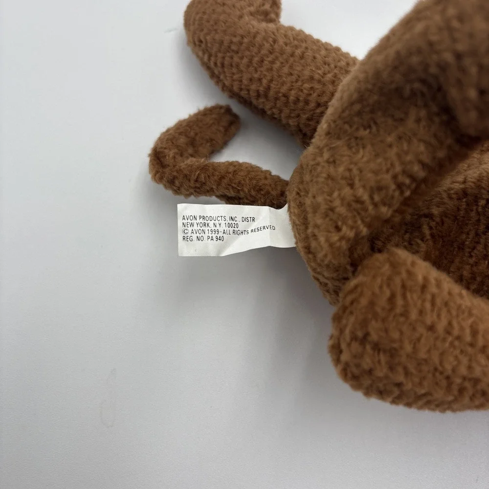 Vintage 1999 Avon Full O Beans June Coconut The Monkey Stuffed Plush Beanie Doll